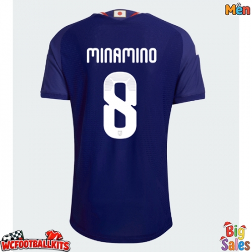 Japan Takumi Minamino #8 Replica Home Stadium Shirt World Cup 2026 Short Sleeve